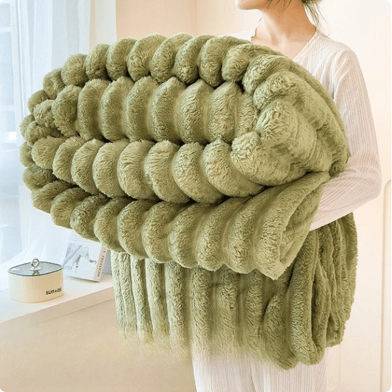 KuschelKaro™ / Gestreifte Flanell-Fleece-Decke - Kuscheln Sie Sich Stilvoll Ein! - Sopheria