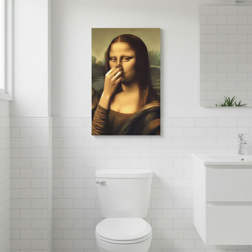 LachKunst – Lustiges Badezimmer Bild - Sopheria