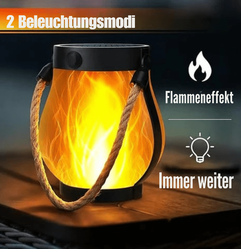LaternenLust™ / Solar-Lichtlaternen mit tanzender Flamme - Sopheria