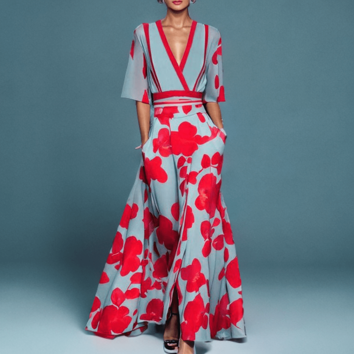 LENA – ELEGANTES KLEID MIT ÄRMELN - Sopheria