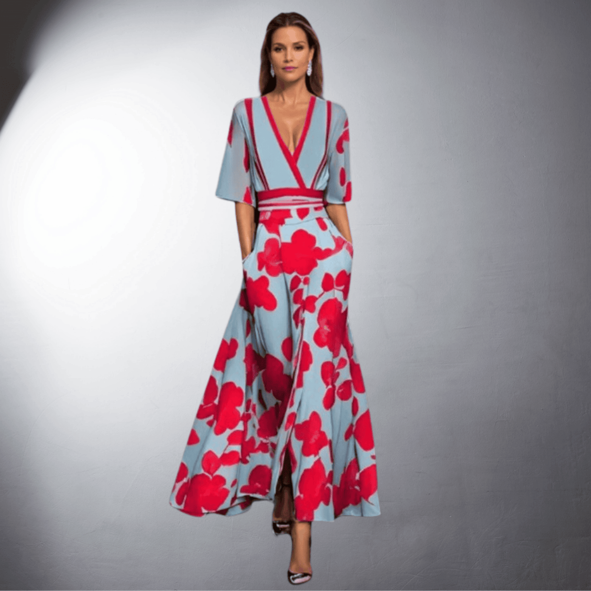 Lena™ | Handgefertigtes elegantes Blumenkleid - Sopheria