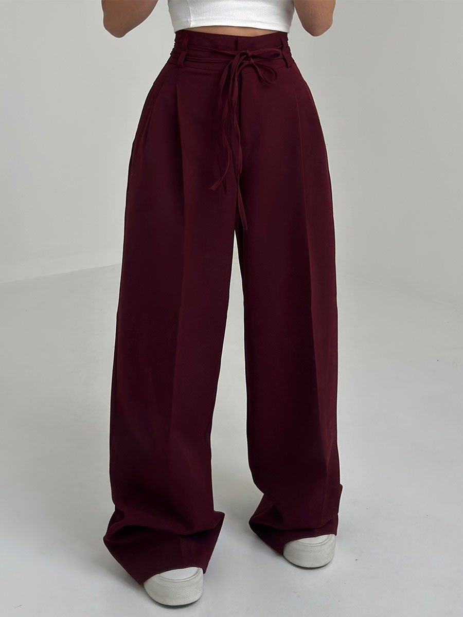 LENA – Weit geschnittene High-Waist-Hose - Sopheria