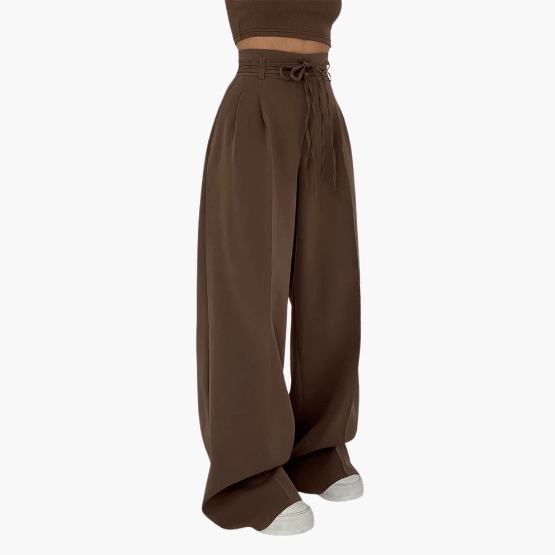 LENA – Weit geschnittene High-Waist-Hose - Sopheria
