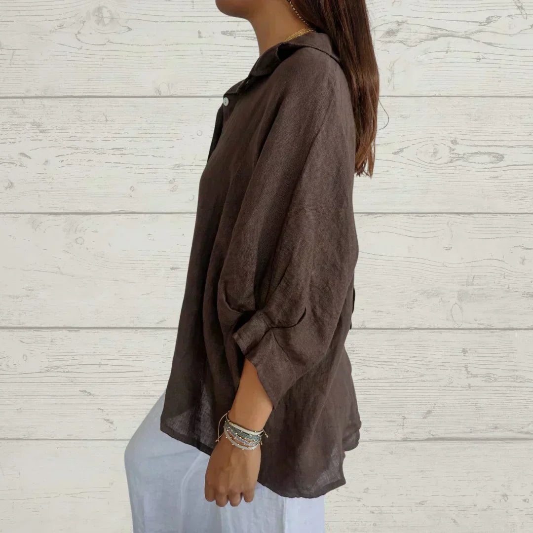 Madison – Zeitlos elegante Bluse mit Knopfleiste - Sopheria