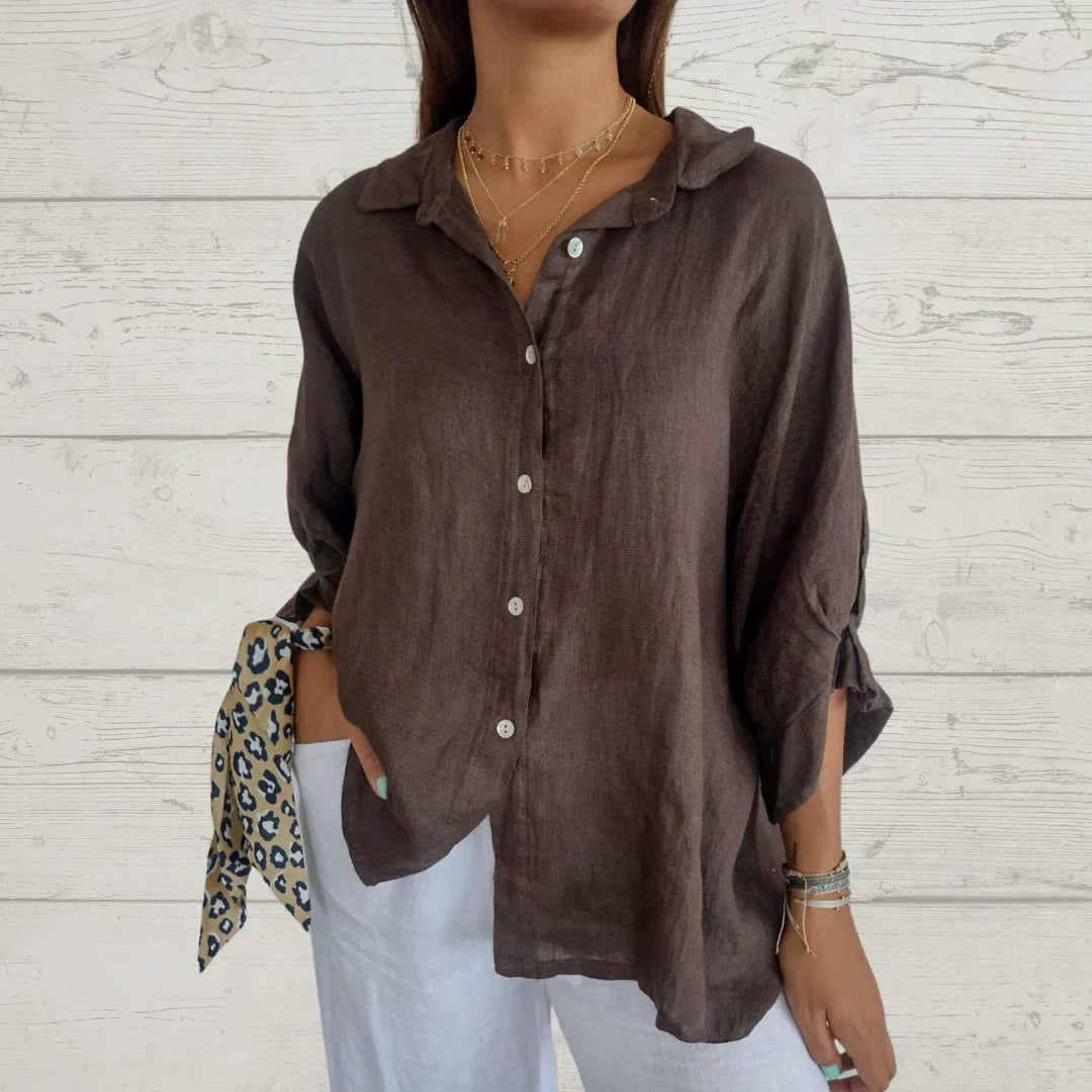 Madison – Zeitlos elegante Bluse mit Knopfleiste - Sopheria
