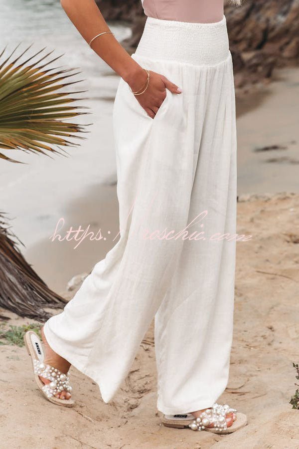 Nikoline Luftige Smocked-Hose mit Taschen - Sopheria