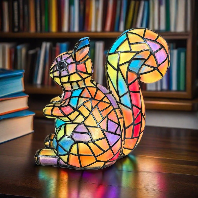 Nino | Magisk Buntglas-Eichhörnchenlampe - Sopheria