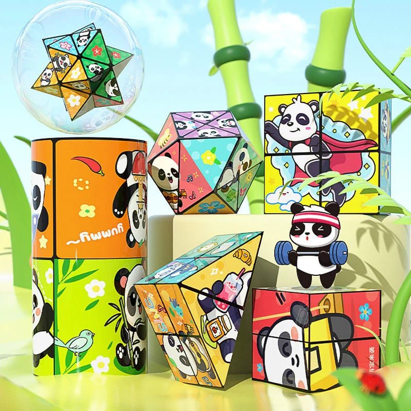 PandaPuzzle™ / Kreativer, faltbarer Panda-Zauberwürfel für Kinder - Sopheria