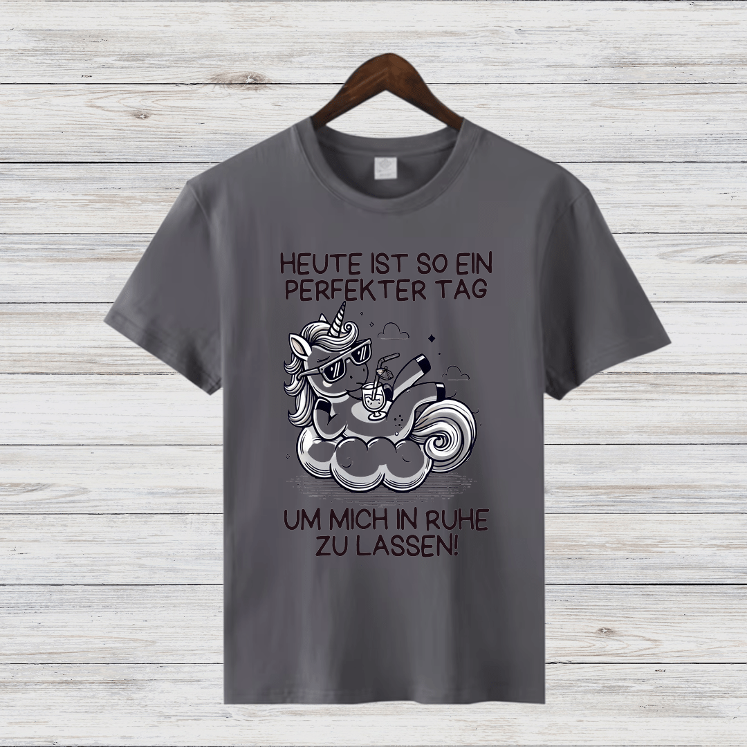 Perfekter Tag Einhorn | Lustiges Statement Shirt | Humorvolles Design | Bequemes Baumwollshirt für Damen - Sopheria
