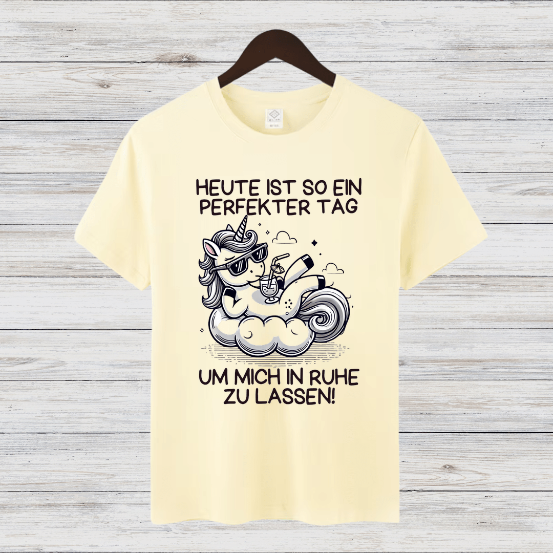 Perfekter Tag Einhorn | Lustiges Statement Shirt | Humorvolles Design | Bequemes Baumwollshirt für Damen - Sopheria
