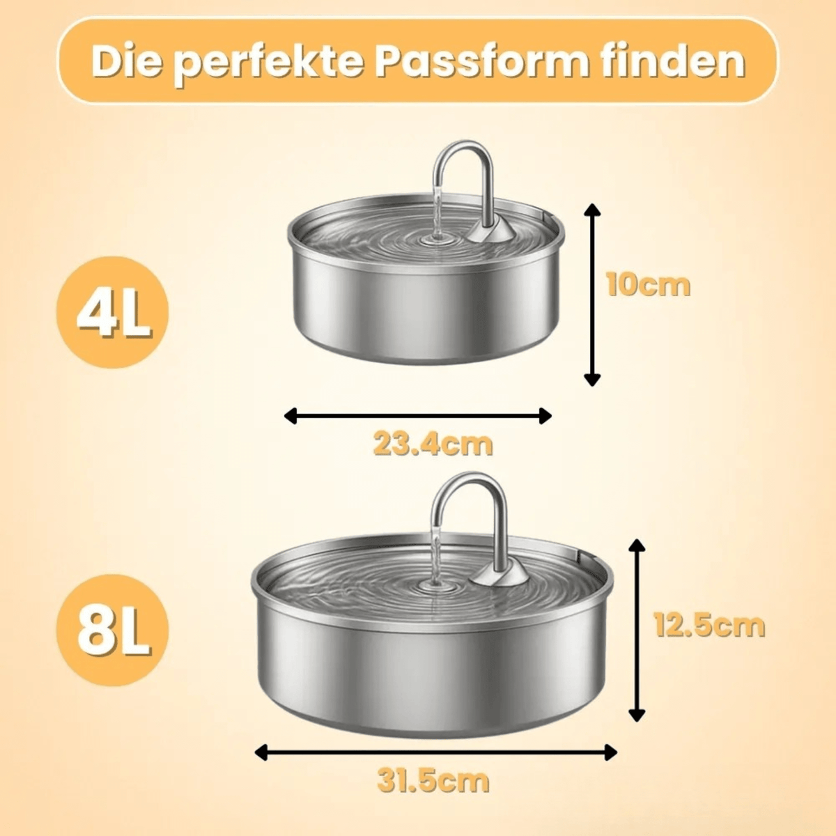 PfotenPlätscher™ / Der antibakterielle Trinkbrunnen mit Filtration - Sopheria