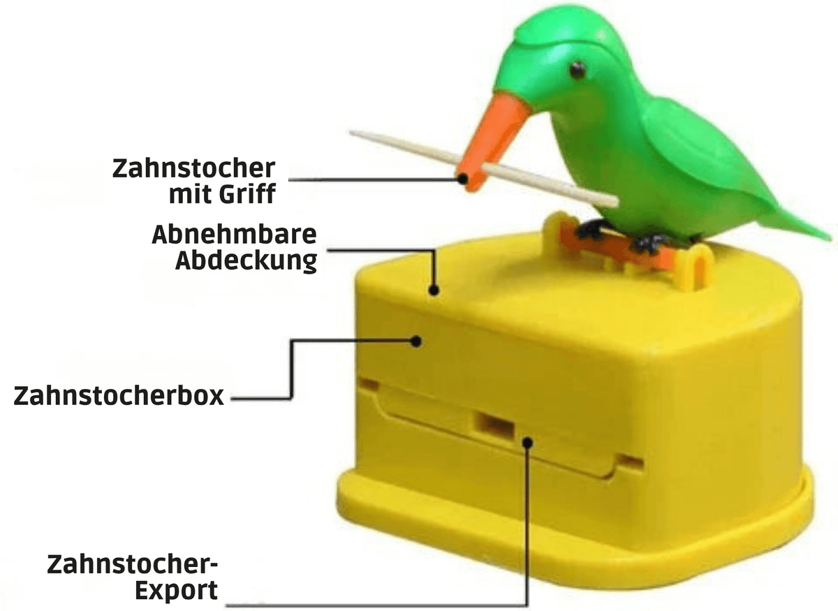 PickVogel – Automatischer Zahnstocher Spende - Sopheria
