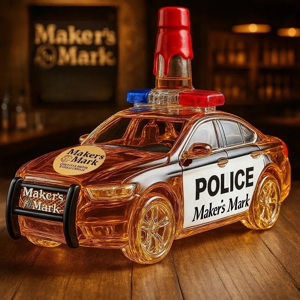 PolizeiPourer⢠/ Whiskeyflasche Aus Amberglas - Sopheria