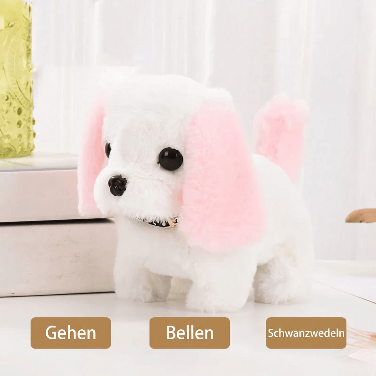 Puppino - Interaktiver Plüsch Hund mit lebensechten Bewegungen - Sopheria