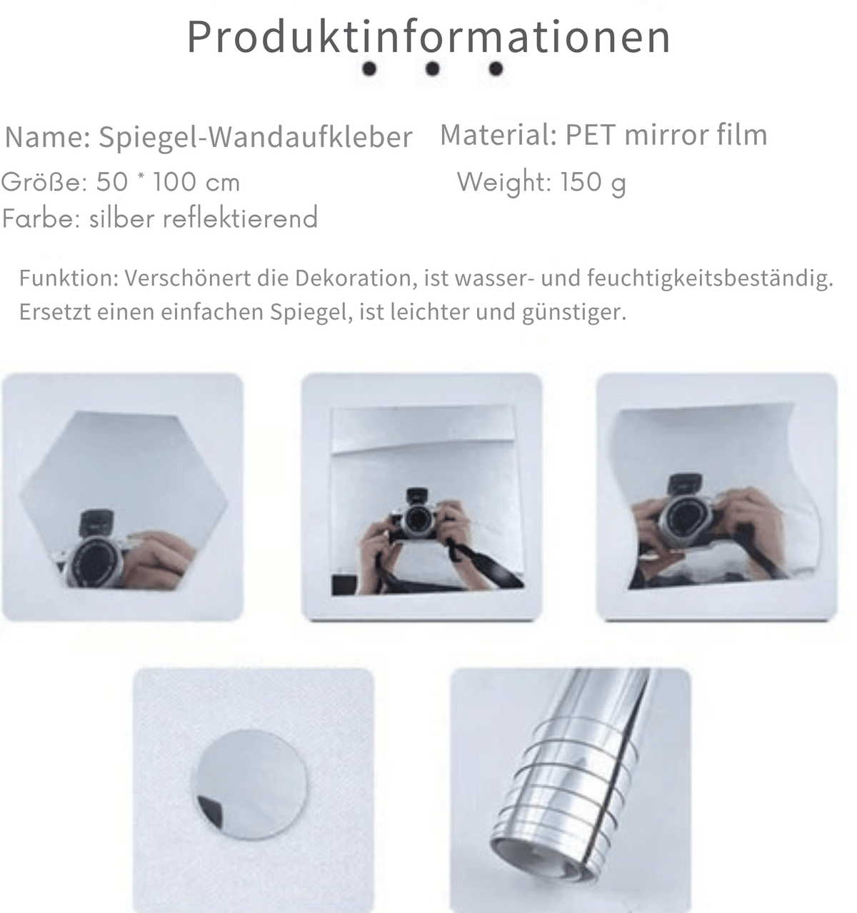 ReflexFest™ / Bruchsichere Selbstklebende Spiegelfolien - Sopheria