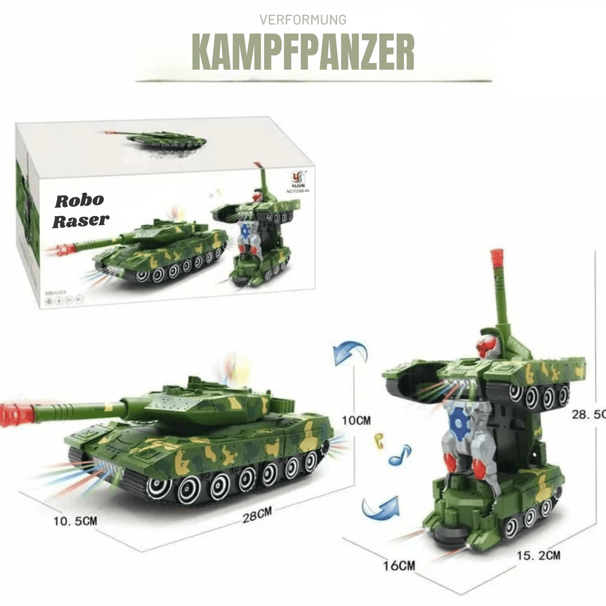 RoboRaser™ / Verwandelbares Polizeiauto-Spielzeug - Sopheria