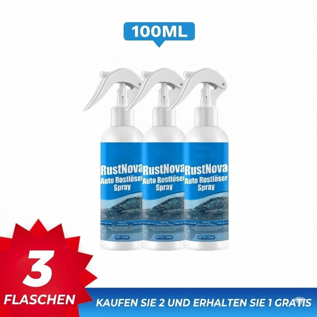 RustNova - Auto Rostlöser Spray für Metall, Felgen & Lackschutz - Sopheria