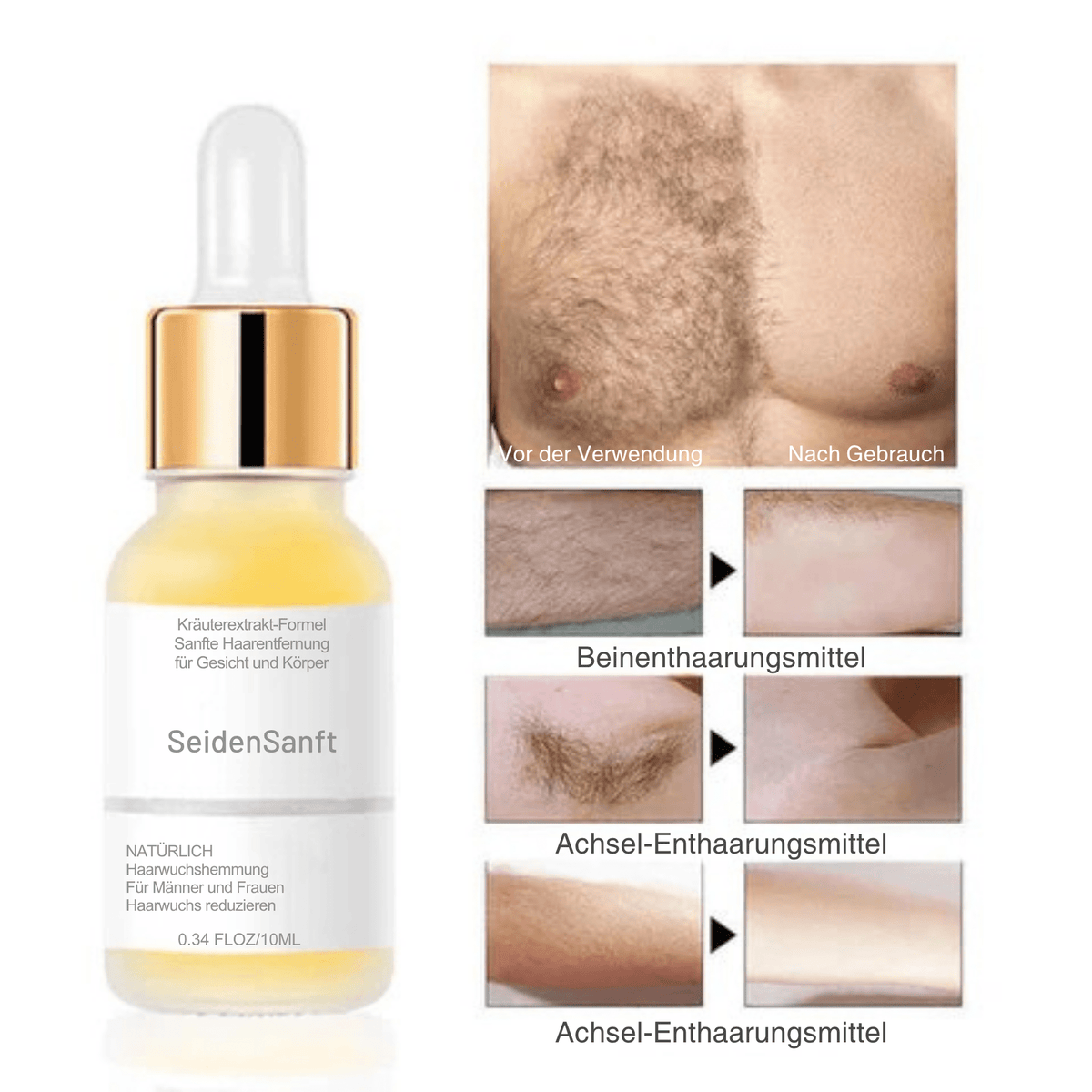 SeidenSanft™ / Seidiges Haut-Haarentfernungsserum - Sopheria