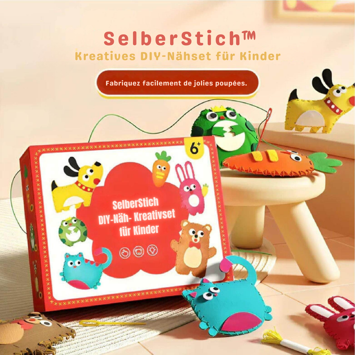 SelberStich™ / Nähsets für Kinder zum Selbermachen - Sopheria