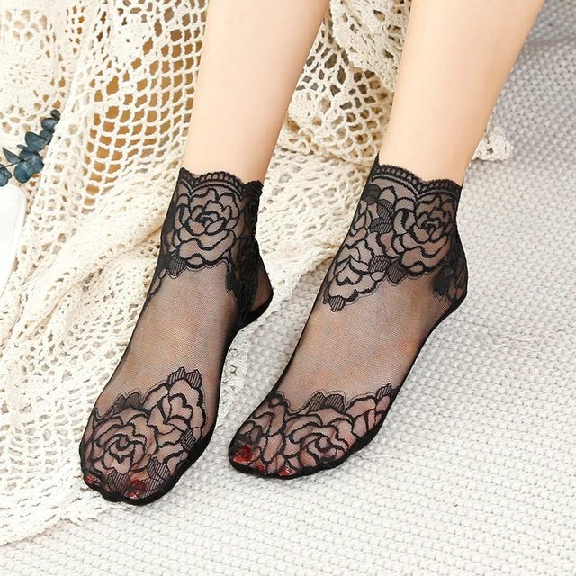 SpitzenSchritt™ / Unsichtbare Spitze Socken (Satz Von 4 Farben) - Sopheria
