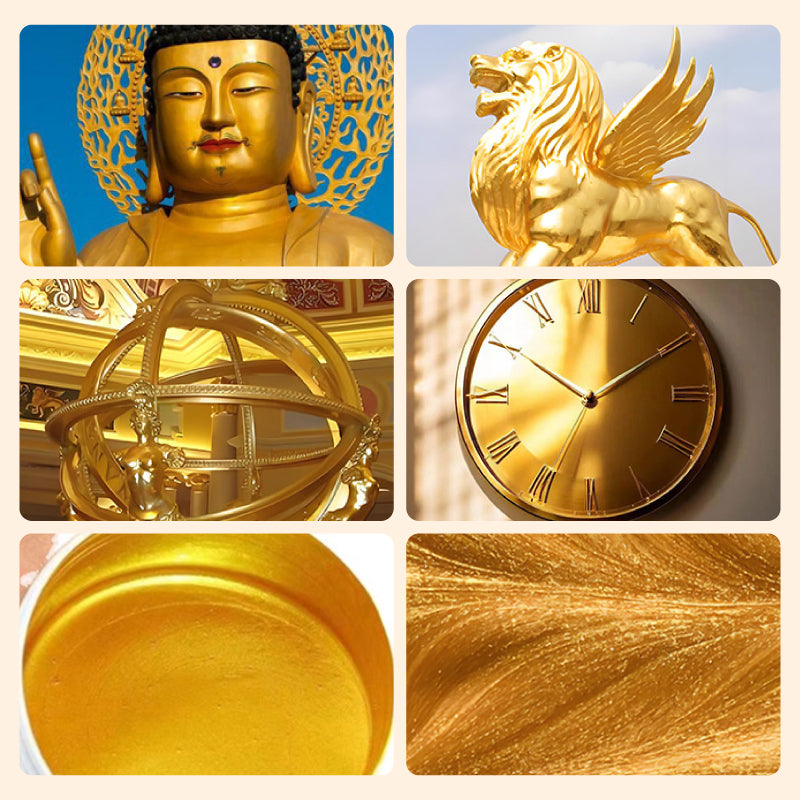 GlanzGold™ / Wasserbasierte Metallic-Farbe für luxuriöse Gold- und Silberakzente
