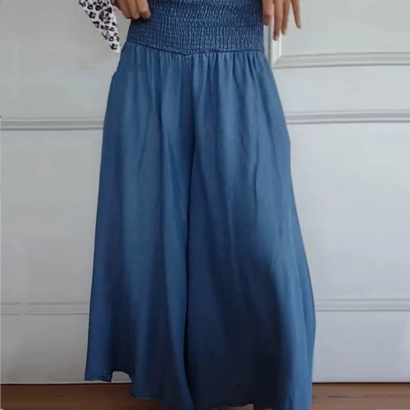 Nel™ / Trendige Weitbeinige Hochtaillierte Hose
