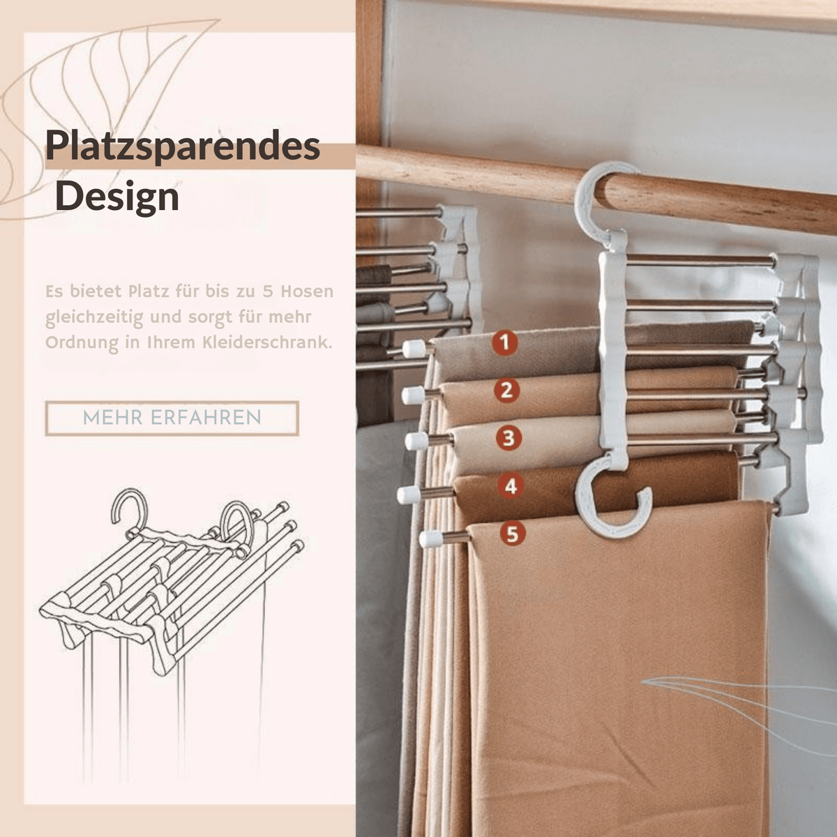 StangenSparer™ / Multifunktionaler Hosenbügel - Sopheria