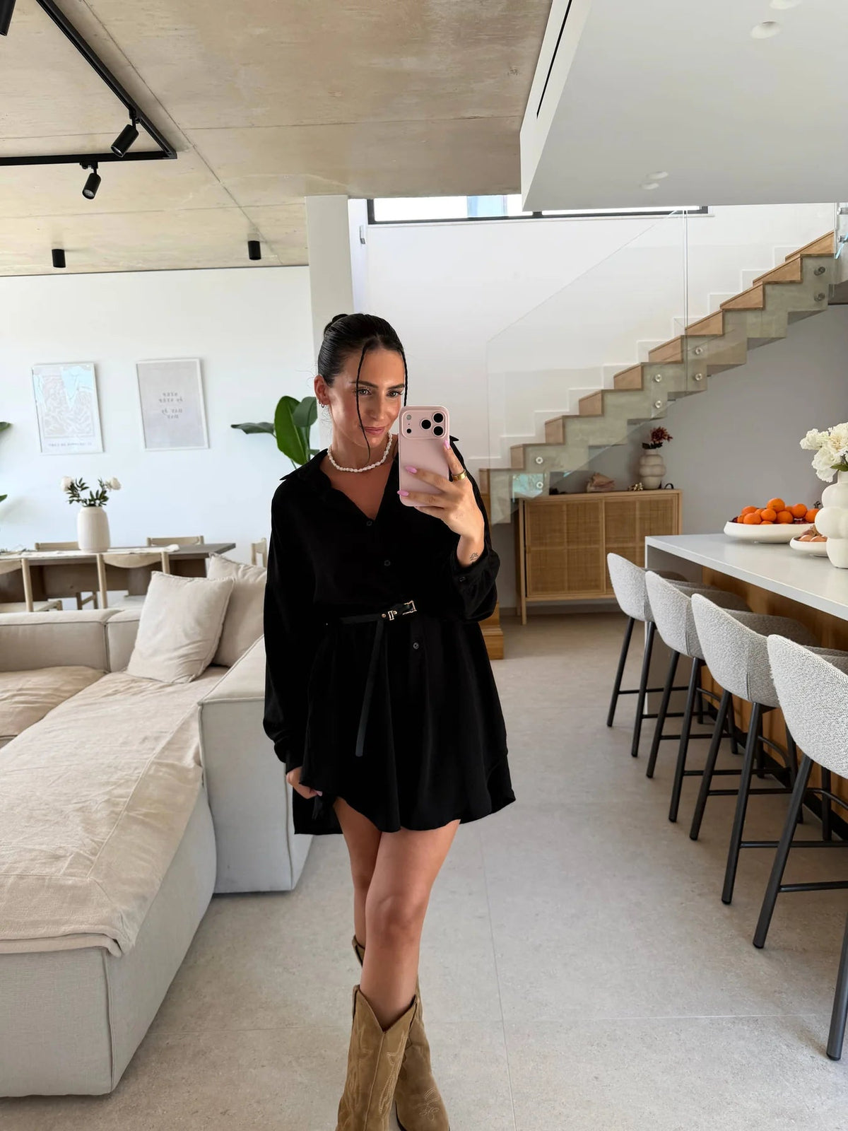 Tunikaa / Oversize Longbluse mit fließendem Komfort Schnitt - Sopheria