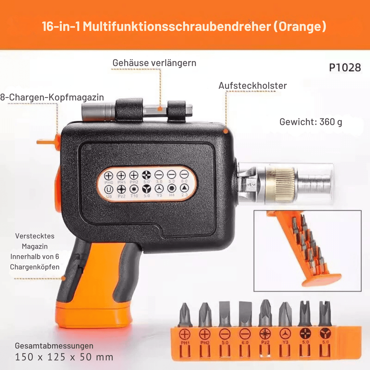 TwistTüftler™ / 16-In-1 Verstellbares Ratschen-Schraubendreher-Set - Sopheria