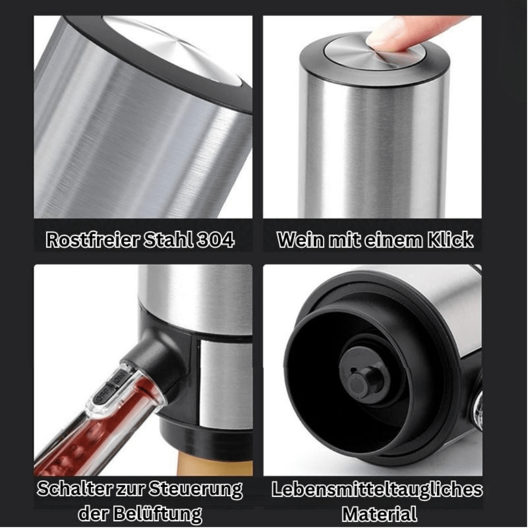 Vinoire™ – 3-in-1 Weinbelüfter, -Konservierer und -Spender - Sopheria