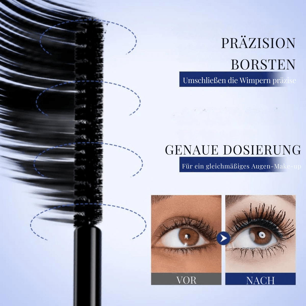 VolumenVerwandler™ / Sanfte Wimpernlifting- und Längen-Mascara für dünne Wimpern - Sopheria