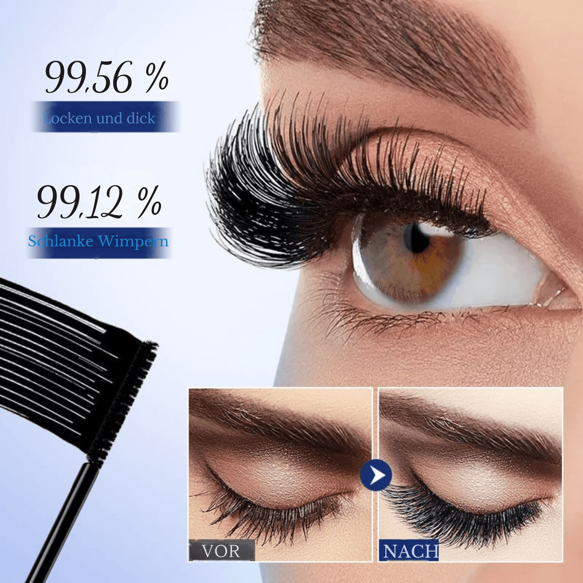 VolumenVerwandler™ / Sanfte Wimpernlifting- und Längen-Mascara für dünne Wimpern - Sopheria
