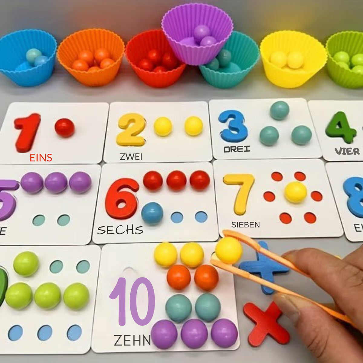 ZahlenZauber™ / Montessori Mathe Lernset - Sopheria