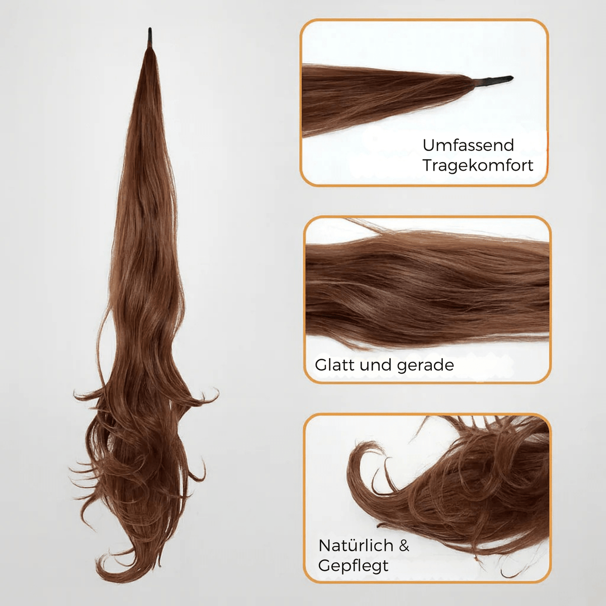 ZopfZauber™ / Pferdeschwanzverlängerung – Natürlicher Look & Tragekomfort (1 + 1 GRATIS) - Sopheria