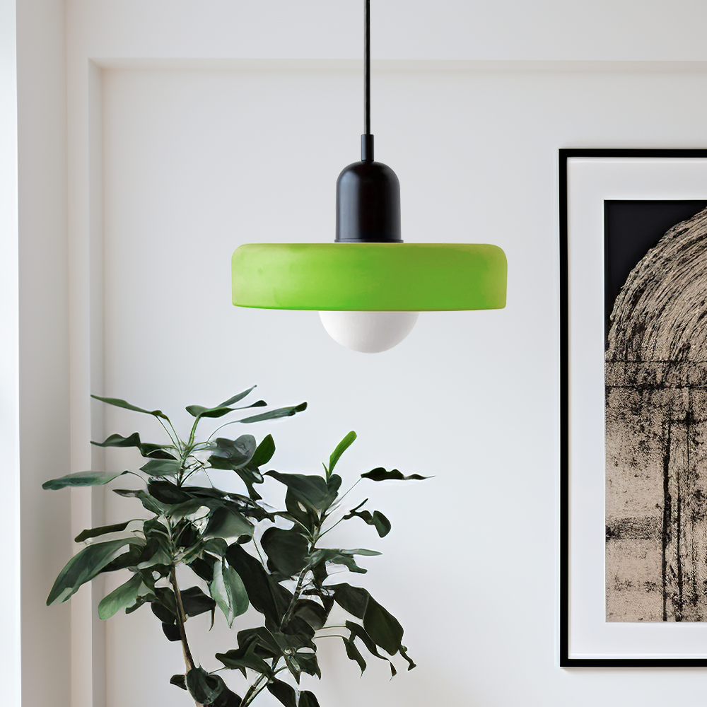 Aurelio™ | Bauhaus-Pendelleuchte aus farbigem Glas