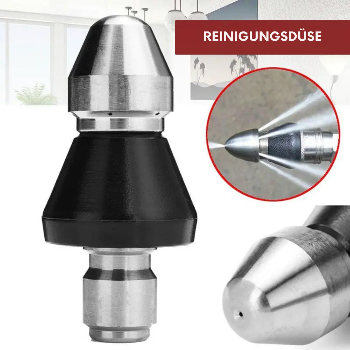 SchmutzSchub™ / Hochdruckdüse für die Kanalreinigung