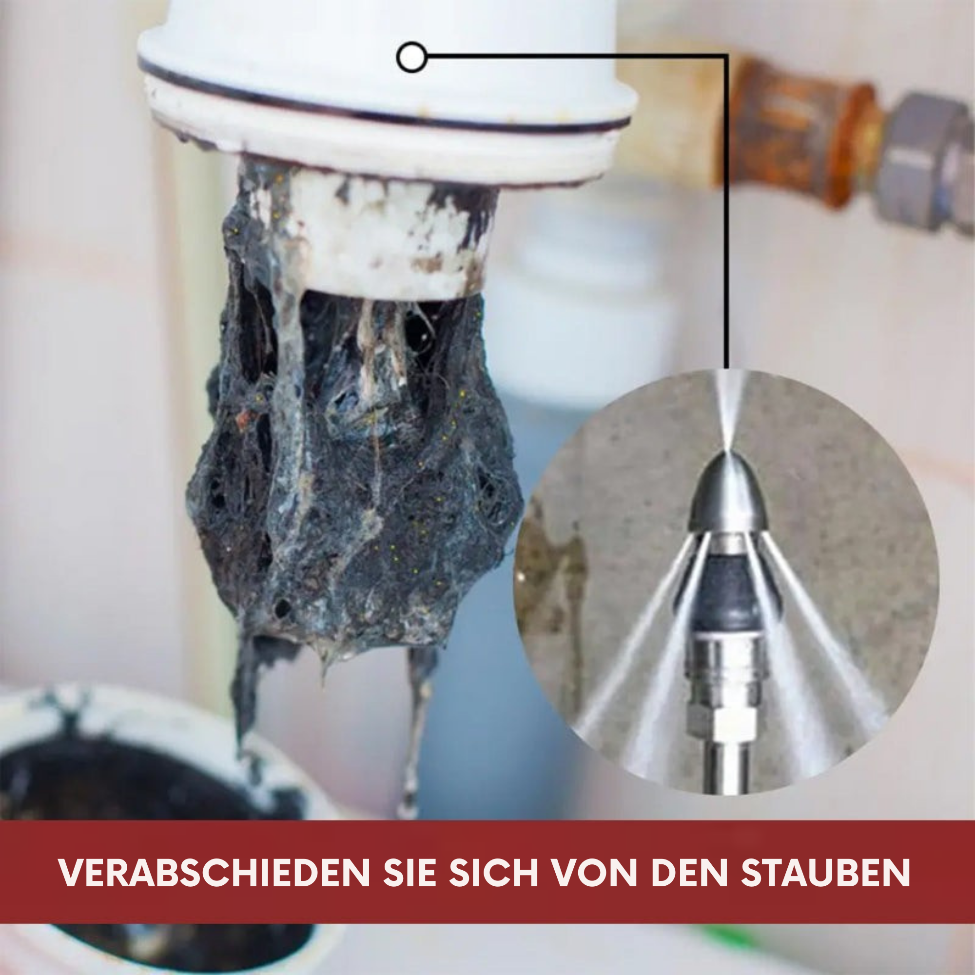 SchmutzSchub™ / Hochdruckdüse für die Kanalreinigung