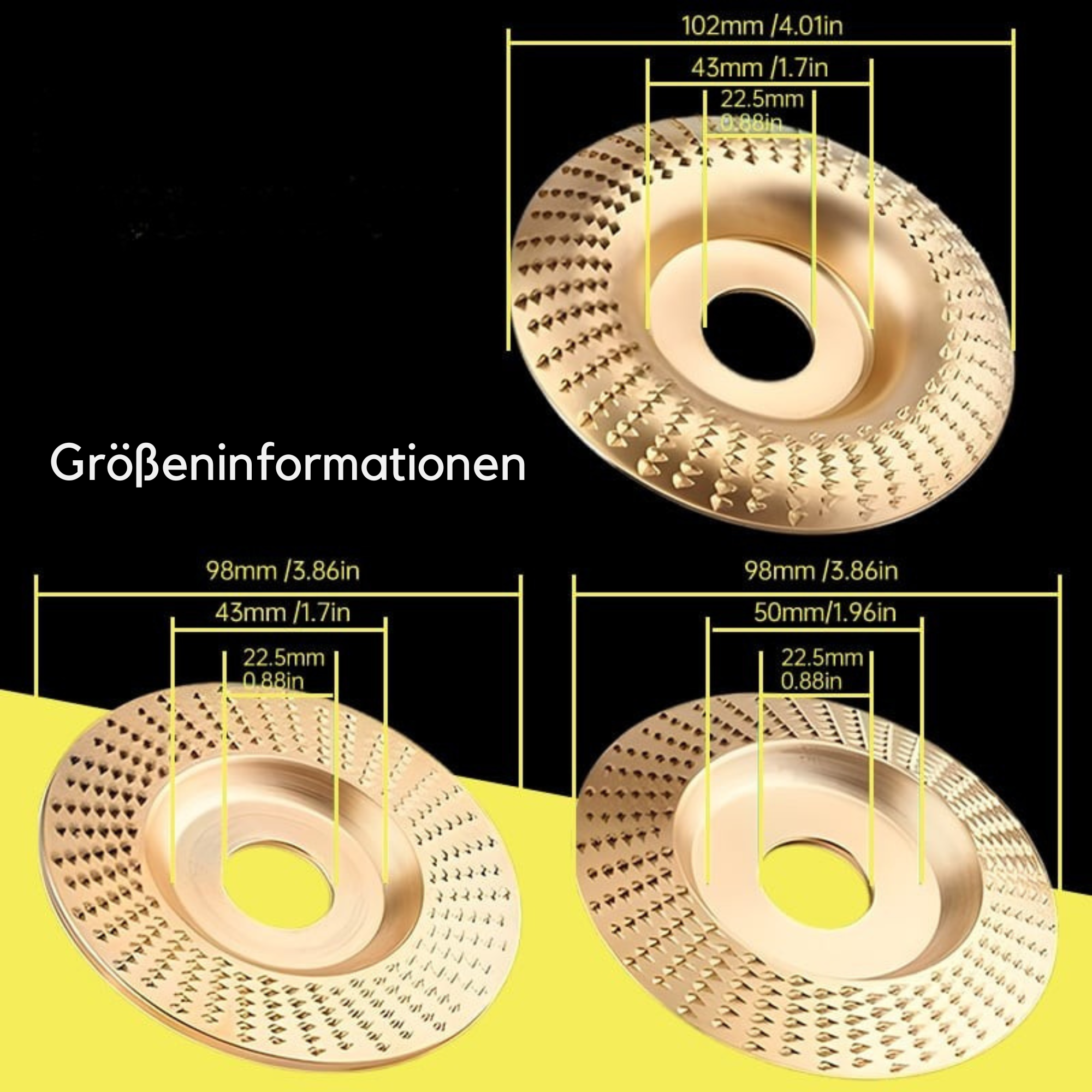 SchleifStar™ / 3-in-1 Schleifscheiben-Set für Holzarbeiten