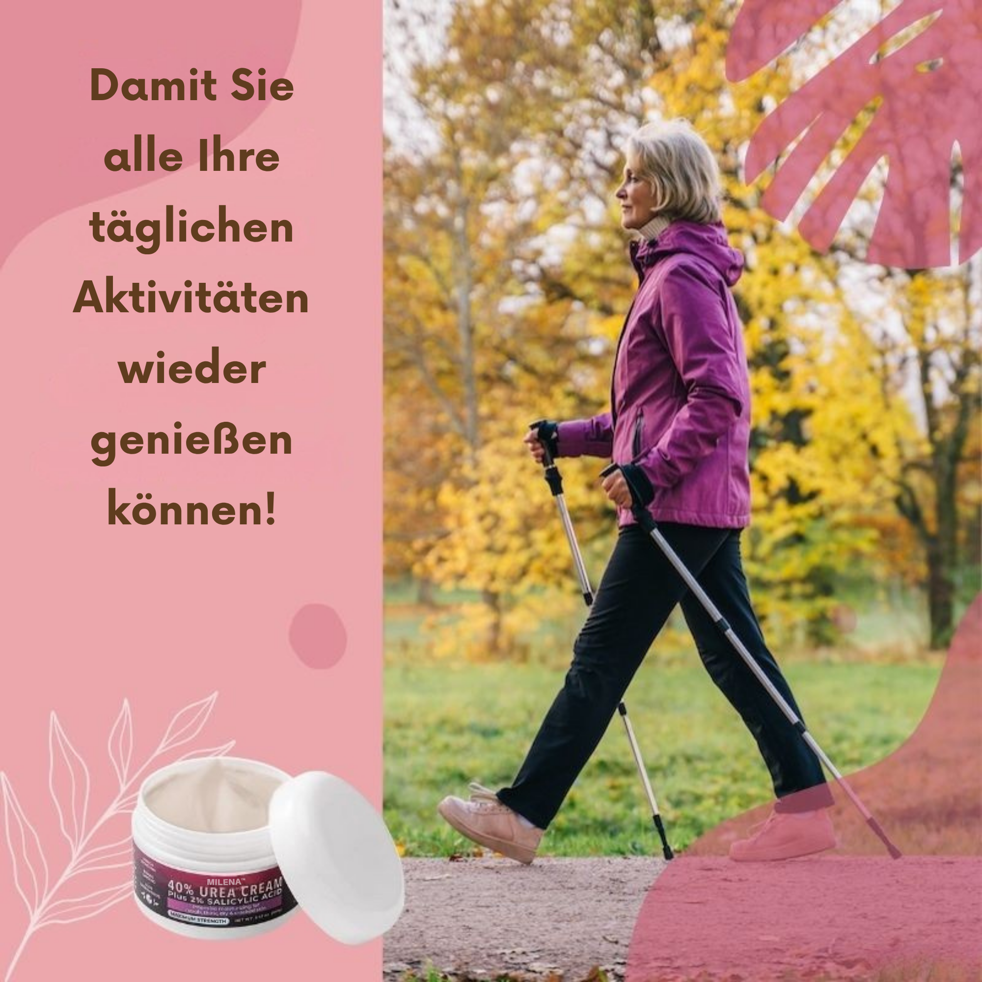 1+1 GRATIS | Milena - Fußerneuernde Pflegesalbe gegen Trockenheit, Geruch & Ekzeme