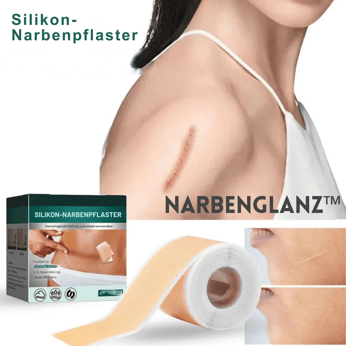 1+1 GRATIS | Narbenglanz™ – Entfernt hartnäckige Narben und mindert Falten - Sopheria