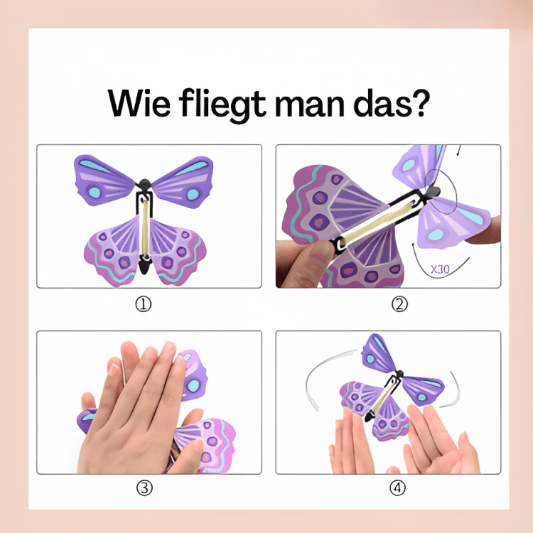1+1 GRATIS TEMPORÄR | MagicFlutter / Schmetterlinge für Geschenkboxen und Karten - Sopheria