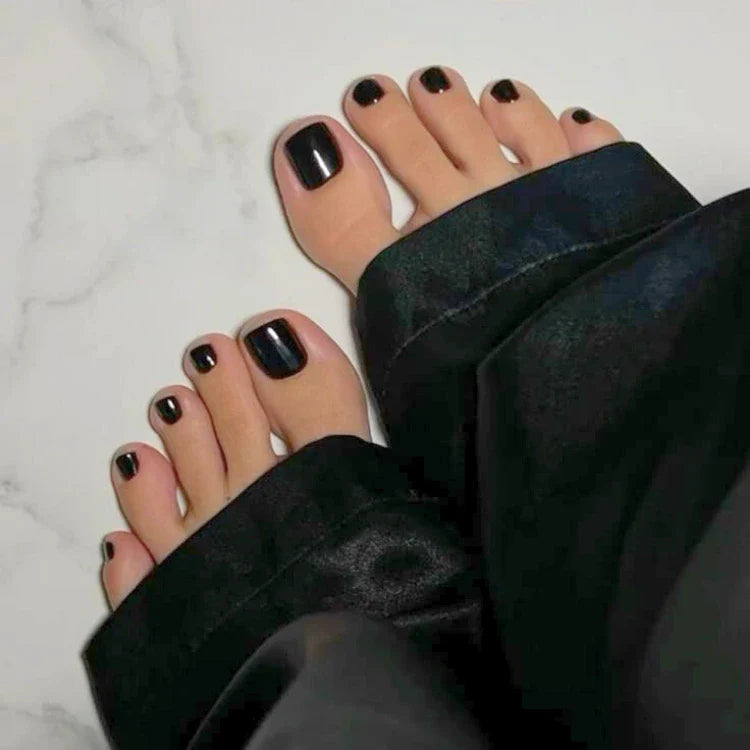 Schwarzes Gel-Pediküre-Set