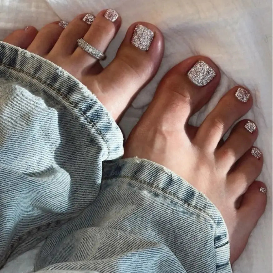 Silbernes Gel-Pediküre-Set