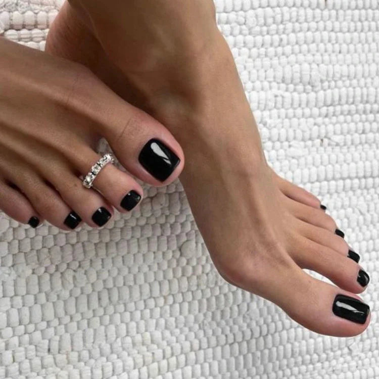 Schwarzes Gel-Pediküre-Set