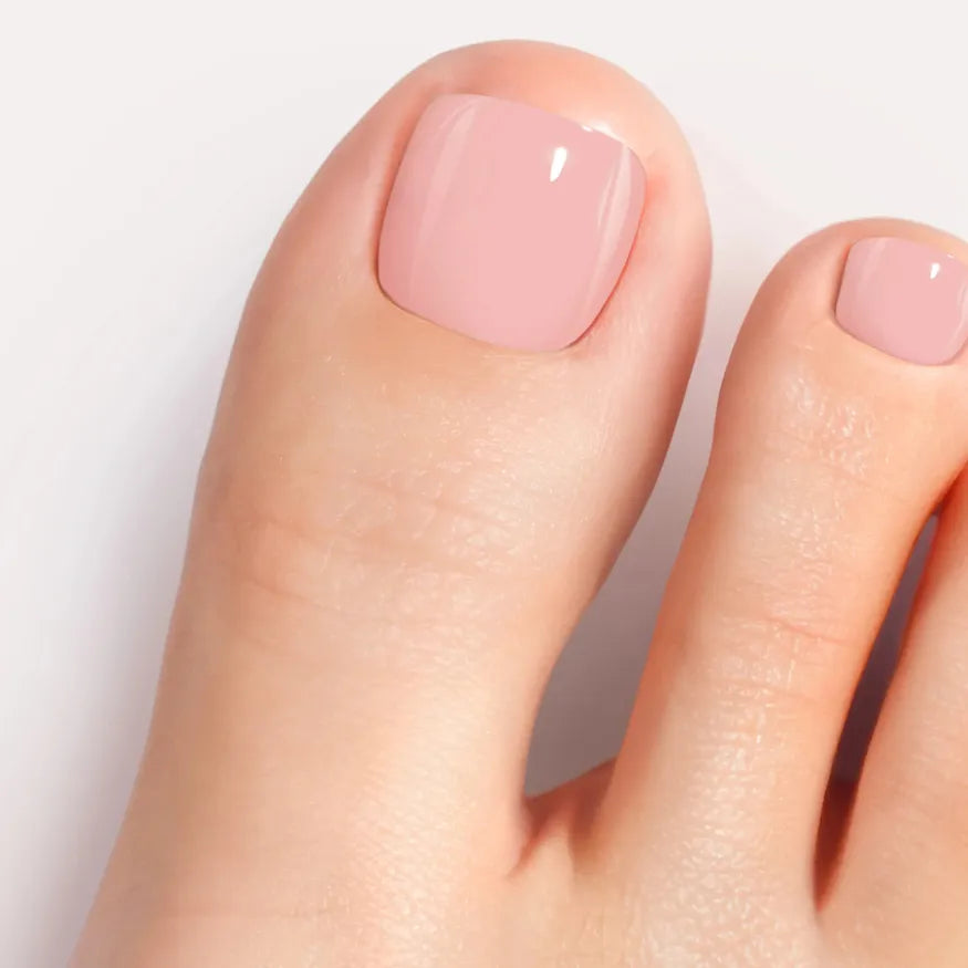 Blassrosa Gel-Pediküre-Set