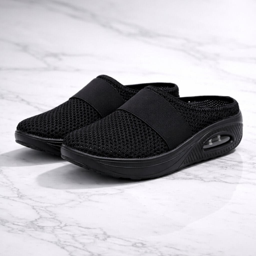 Orthopädische Hausschuhe | Einfaches Reinschlüpfen | Atmungsaktives Mesh | Solevia