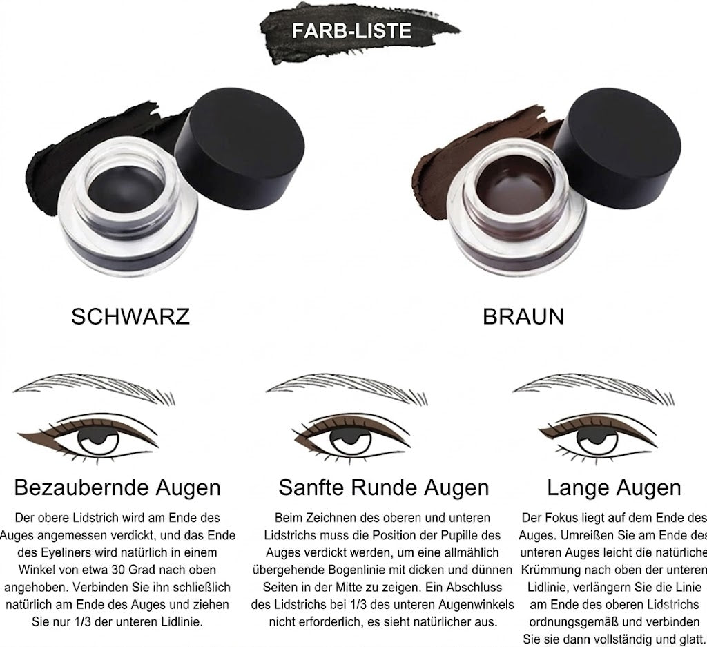 Velutix - Silikon Eyeliner Pinsel