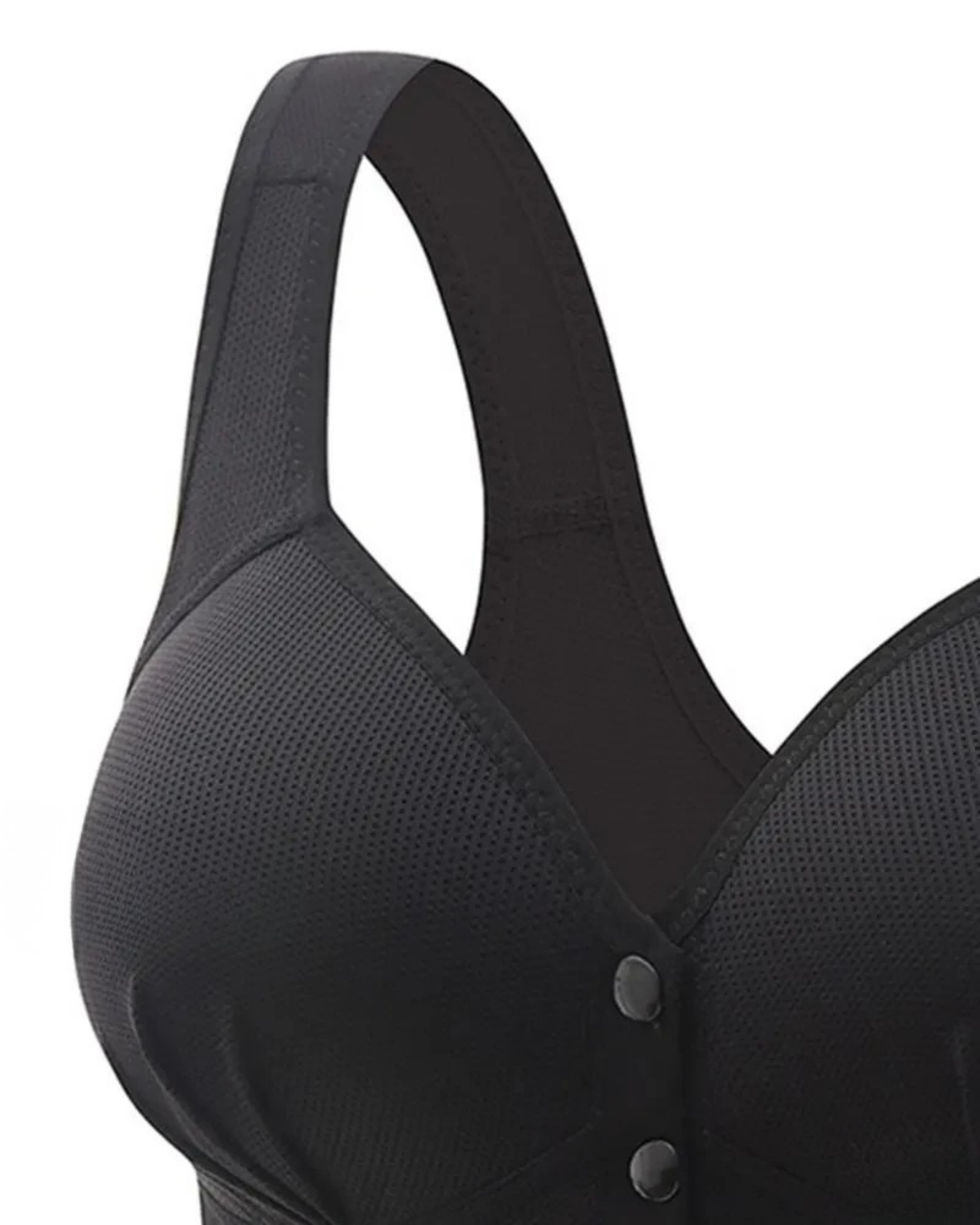 Majxx - Wireless Lifting Bra with Button Front and Ruched Push Up Design