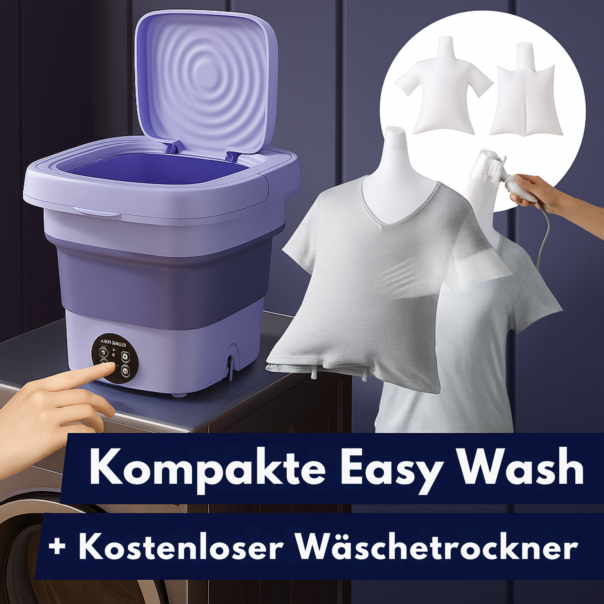 WaschWunder™ / Mini Tragbare Waschmaschine + GRATIS Wäschetrockner