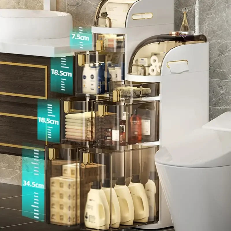SchiebSchrank™ / Rollbarer Badezimmerschrank